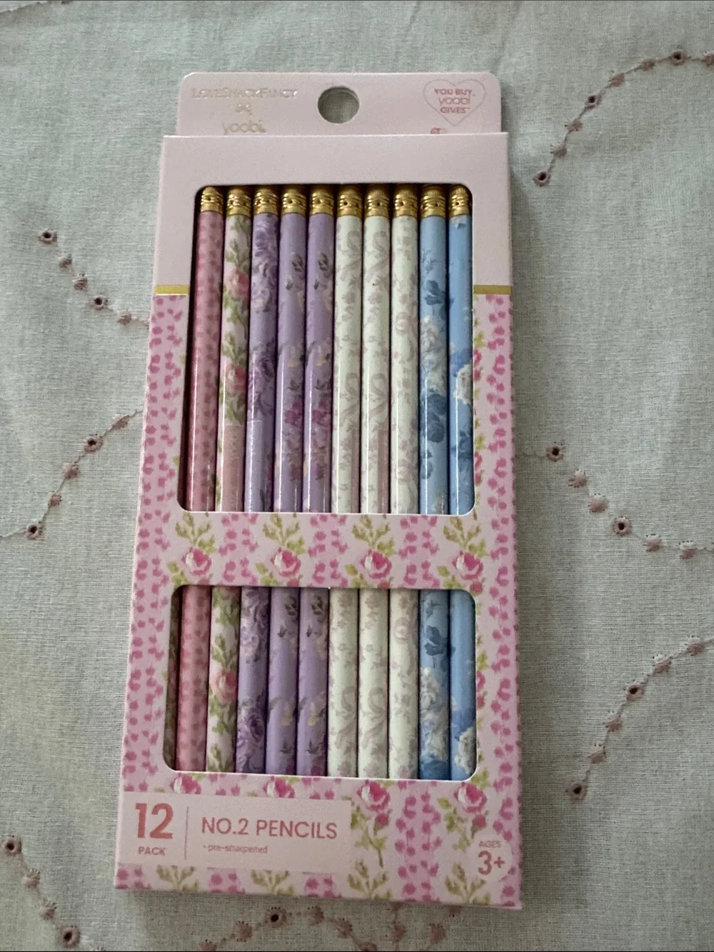 LoveShackFancy Pencils & Erasers set